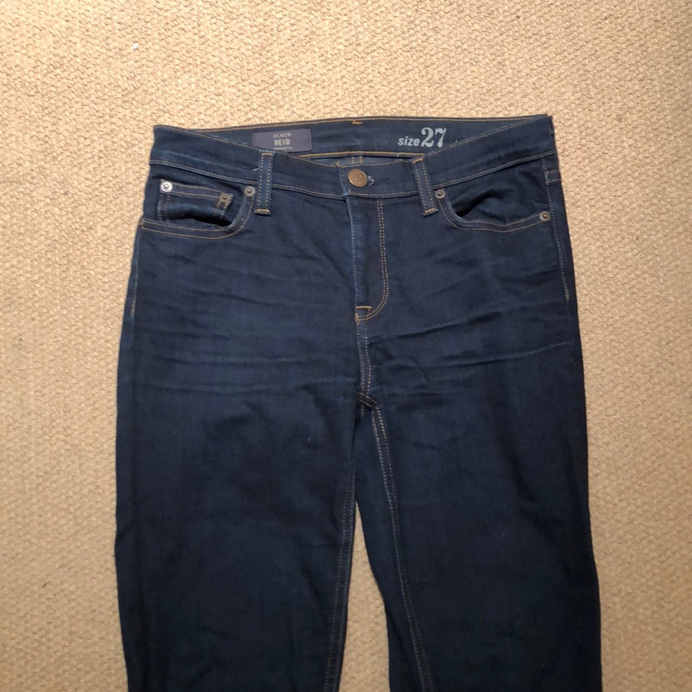 J. Crew Dark Wash Straight Jeans